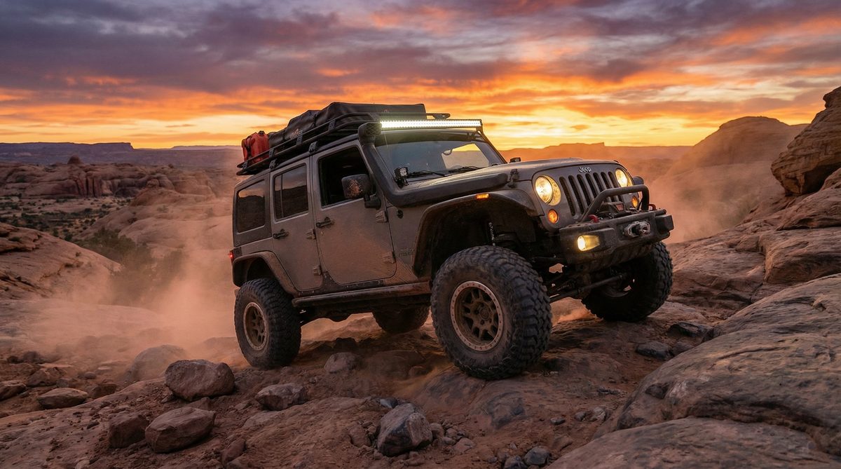 黄色仓库越野车改装视频